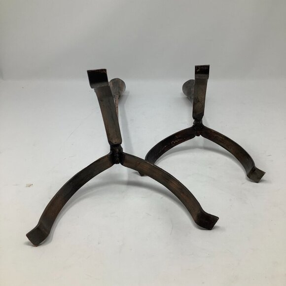 Vintage Van Keppel brutalist candlesticks set of 2 copper green midcentury MCM - Picture 6 of 7